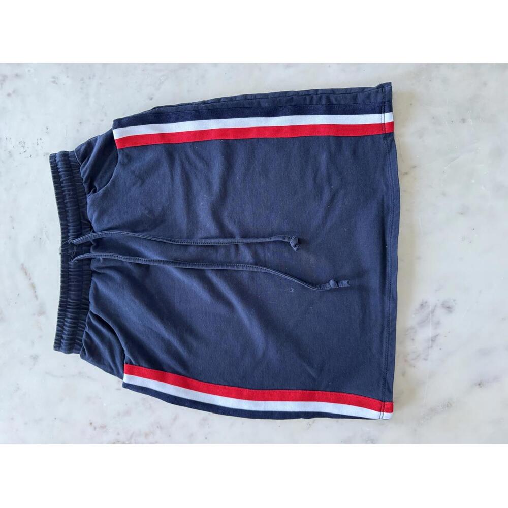 Duty Motion - Navy Blue Casual Skirt with Red and White Side Stripes - Size 0